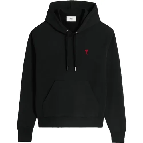 Heart Hoodie in , male, Sizes: L, M, S - Ami Paris - Modalova