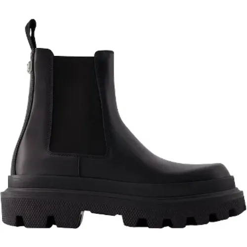 Leather boots , female, Sizes: 10 UK, 9 UK - Dolce & Gabbana - Modalova