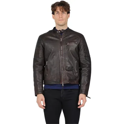 Motorcycle Leather Jacket , male, Sizes: 2XL, XL - The Jack Leathers - Modalova