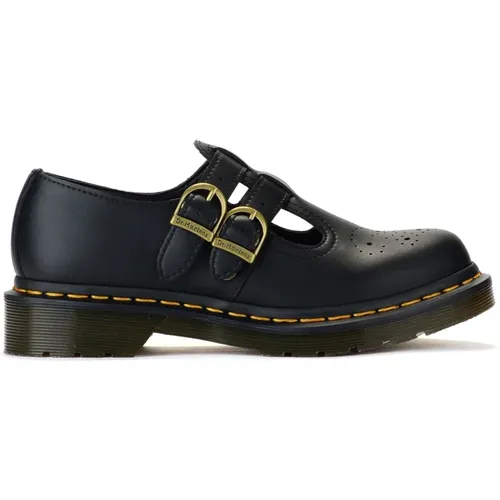 Vegan Leather Loafers with Yellow Stitching , female, Sizes: 7 UK, 4 UK, 6 UK, 3 UK, 5 UK - Dr. Martens - Modalova