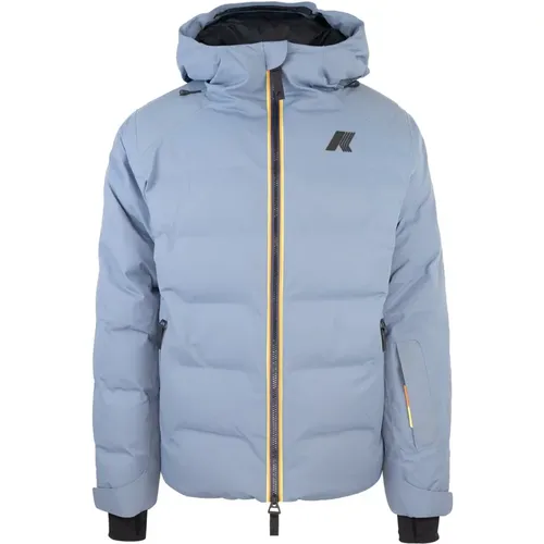 Snow Jacket Grey , male, Sizes: M, L - K-way - Modalova