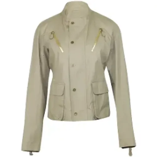 Pre-owned Cotton Mandarin Collar Jacket , female, Sizes: S - Bottega Veneta Vintage - Modalova