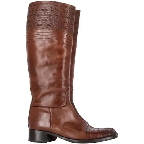 Pre-owned Leather boots , female, Sizes: 6 UK - Jil Sander Pre-owned - Modalova