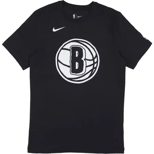 NBA City Edition Tee Schwarz , Herren, Größe: L - Nike - Modalova