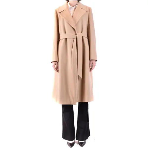 Luxurious Belted Wool Cashmere Coat , female, Sizes: XS, S - Tagliatore - Modalova