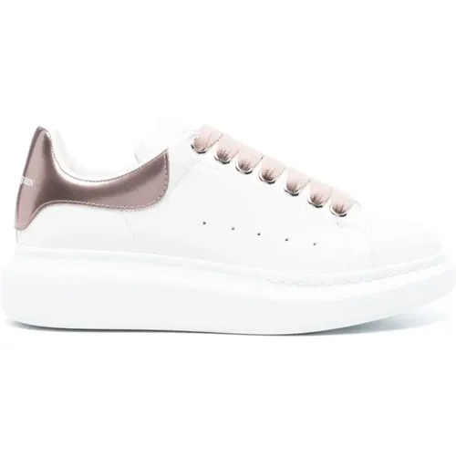 Sneakers with Logo Print , female, Sizes: 2 UK, 4 1/2 UK, 6 UK, 8 UK, 2 1/2 UK - alexander mcqueen - Modalova