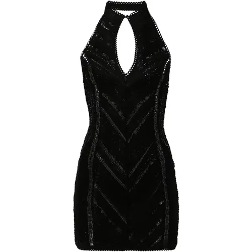 Schwarzes Kurzes Kleid Massay , Damen, Größe: XS - Charo Ruiz Ibiza - Modalova