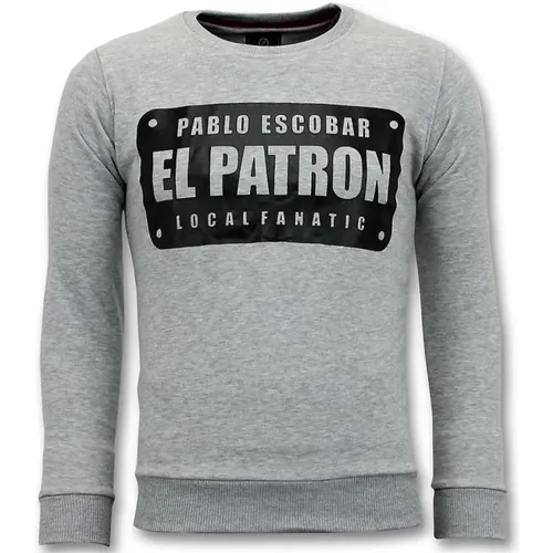 Herrenpullover - Pablo Escobar El Patron , Herren, Größe: 2XL - Local Fanatic - Modalova