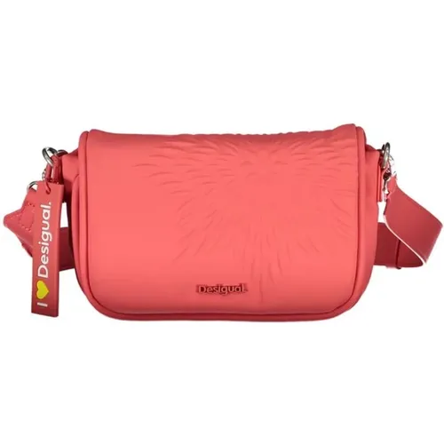 Rosa Polyethylen Handtasche mit Verstellbarem Gurt - Desigual - Modalova