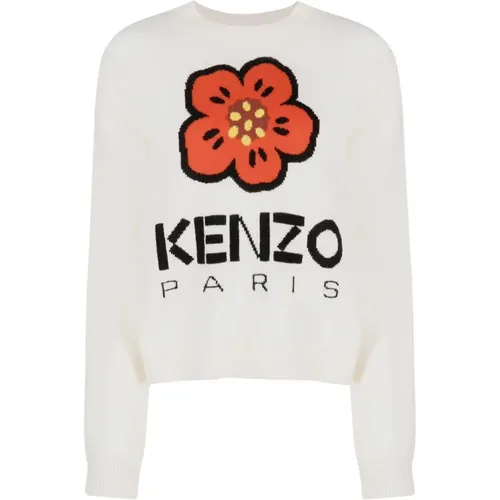 Flower Placed Jumper , female, Sizes: M - Kenzo - Modalova