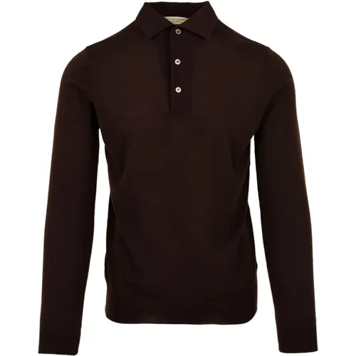 Dark Polo Shirt for Men , male, Sizes: 2XL, XL, L - Filippo De Laurentiis - Modalova