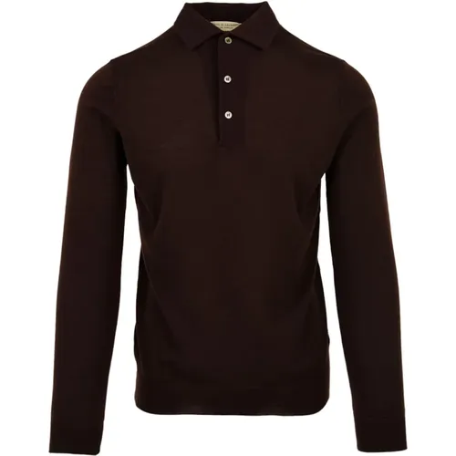 Dark Polo Shirt for Men , male, Sizes: M, 2XL, XL, S, 3XL - Filippo De Laurentiis - Modalova
