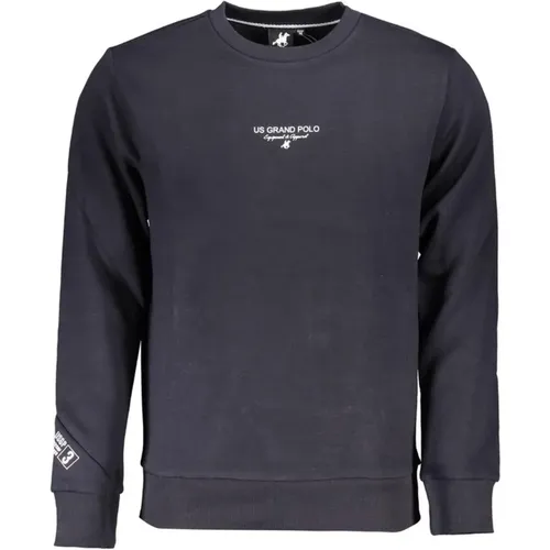 Blauer Logo Sweater Fleece Rundhals , Herren, Größe: 2XL - U.S. Polo Assn. - Modalova