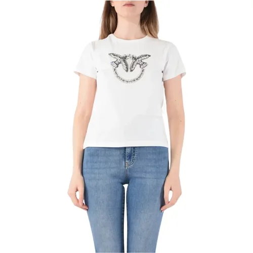 T-Shirts , Damen, Größe: M - pinko - Modalova