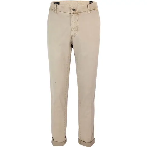 Men's Chino Trousers Regular Fit Zip and Button Closure , male, Sizes: XL, L, S, 2XL - Mason's - Modalova