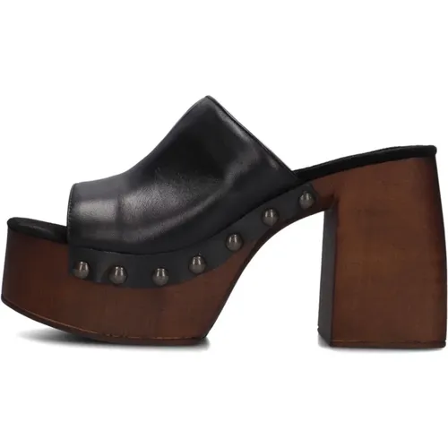 Heeled Mules , Damen, Größe: 38 EU - Notre-v - Modalova