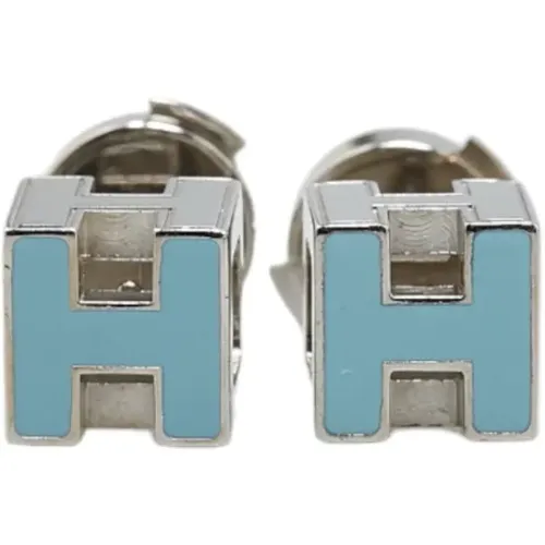 Pre-owned Metal earrings , female, Sizes: ONE SIZE - Hermès Vintage - Modalova