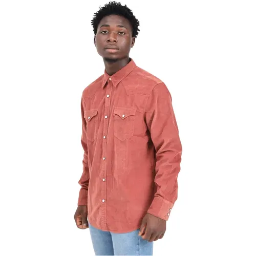 Levi's, Rotes Western Casual Hemd für Männer , Herren, Größe: XL - Levis - Modalova