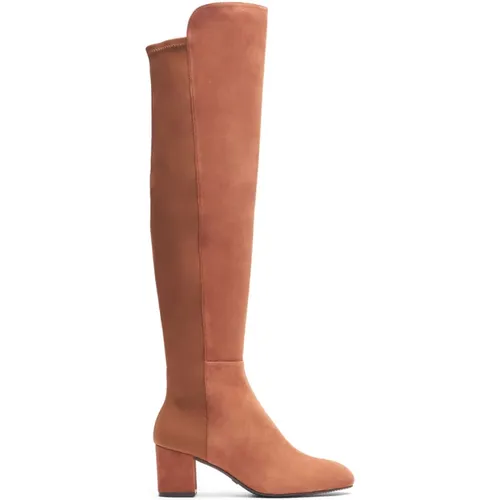 Yuliana Stiefel Fusion,5050 Yuliana Stiefel,YULIANA Wildleder Overknee-Stiefel - Stuart Weitzman - Modalova