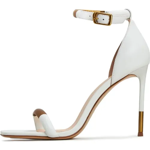 Elegante Stiletto High Heeled Sandalen - Weiß , Damen, Größe: 38 EU - Cesare Gaspari - Modalova