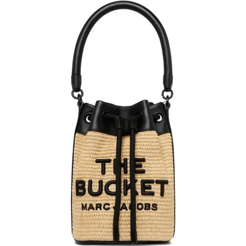 Gewebte Bucket-Tasche , Raffia Logo Front Tasche - Marc Jacobs - Modalova