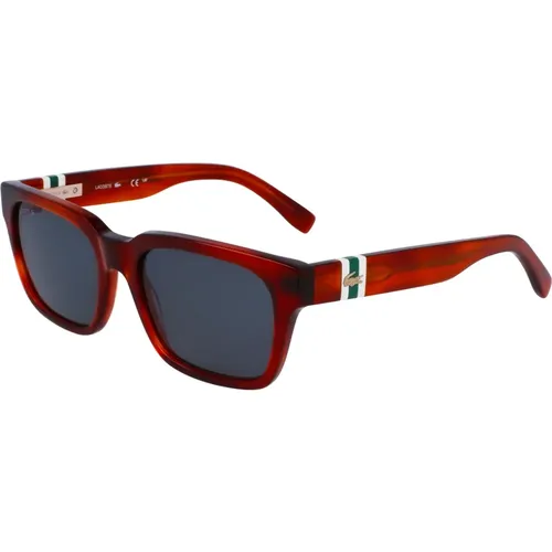 Sonnenbrille,Schwarz Weiß/Dunkelgrau Sonnenbrille,Sunglasses - Lacoste - Modalova