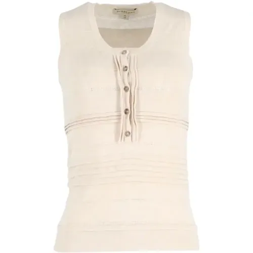 Pre-owned Cotton tops , female, Sizes: XS - Burberry Vintage - Modalova