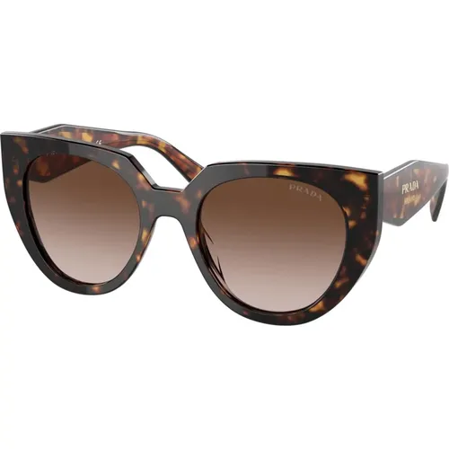 Monochrome Tortoise Sonnenbrille , Damen, Größe: 52 MM - Prada - Modalova