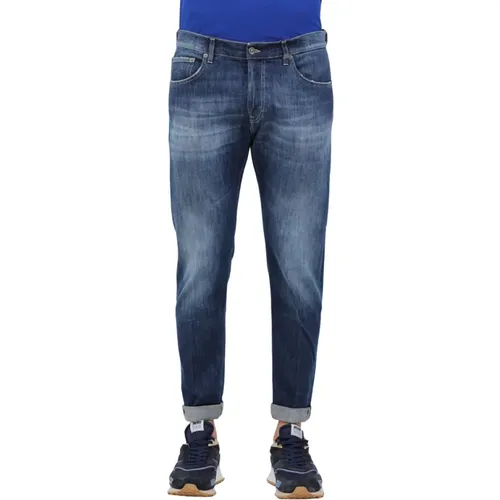 Regular Denim Stretch Jeans Icon , male, Sizes: W30, W31 - Dondup - Modalova