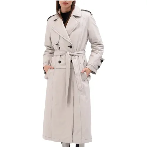 Leather Look Trench Coat , female, Sizes: S, XS - Beatrice .b - Modalova