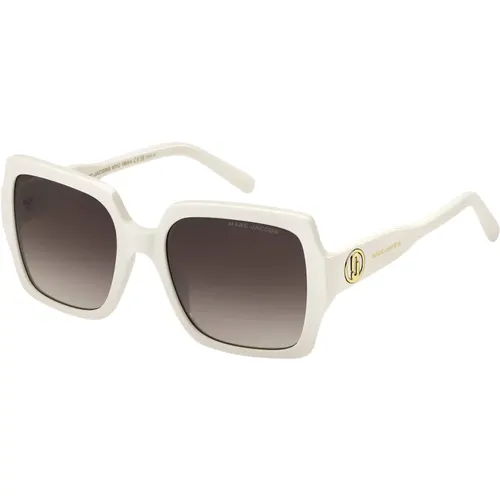 Ivory/ Shaded Sunglasses , female, Sizes: 55 MM - Marc Jacobs - Modalova