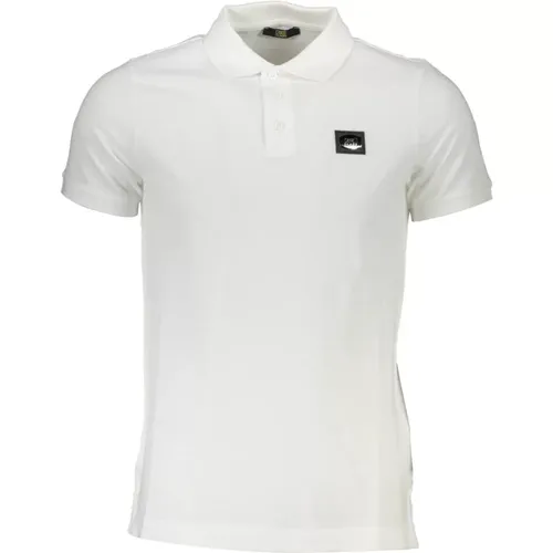 Weißes Baumwoll-Polo-Shirt mit Logo - Cavalli Class - Modalova