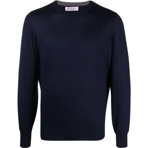 Clear Cashmere Sweater , male, Sizes: L, M, XL - BRUNELLO CUCINELLI - Modalova