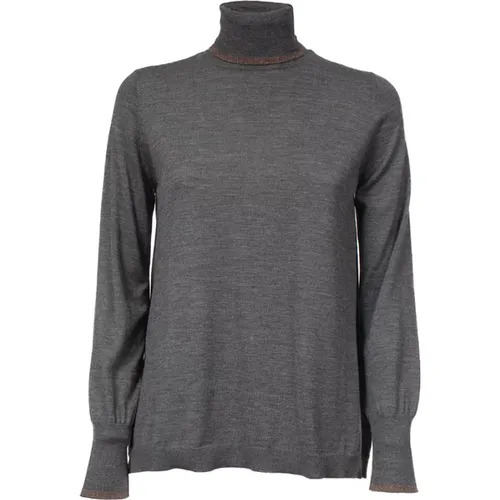 High Neck Wool Turtleneck , female, Sizes: M - Le Tricot Perugia - Modalova