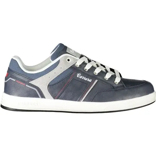 Blaue Polyester-Sneaker mit Kontrastdetails , Herren, Größe: 41 EU - Carrera - Modalova