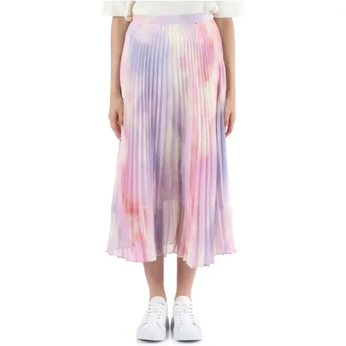 Pleated skirt with decorative motif , female, Sizes: XL, L, 2XL - Boss - Modalova