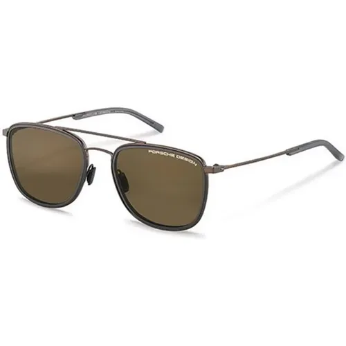 Braune Sonnenbrille mit braunen Gläsern - Porsche Design - Modalova