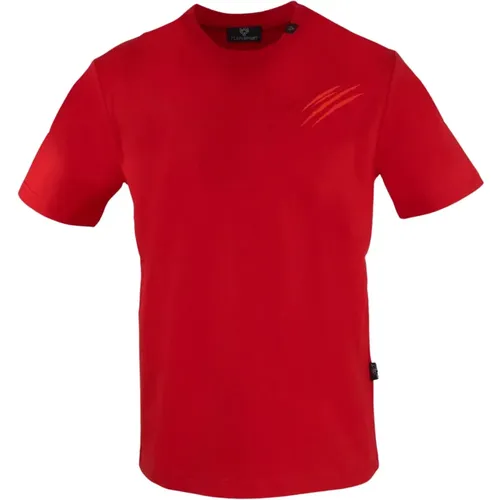 Logo Embroidered Cotton T-Shirt , male, Sizes: L, S, M, 2XL, XL - Plein Sport - Modalova
