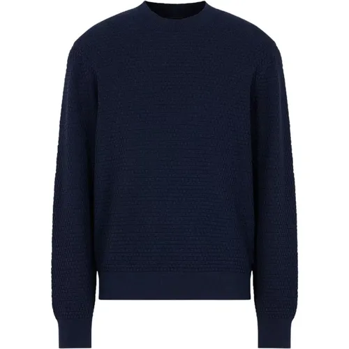 Bouclé Sweater - Comfortable and Stylish , male, Sizes: S - Armani Exchange - Modalova