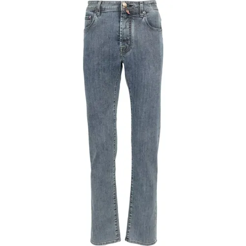 Slim-fit Blended Cotton Jeans , male, Sizes: W34, W36 - Jacob Cohën - Modalova