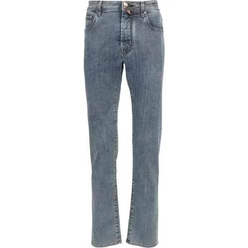 Slim-fit Blended Cotton Jeans , male, Sizes: W34, W36, W33 - Jacob Cohën - Modalova