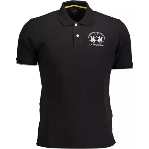 Elegantes Polo mit kontrastierender Bestickung , Herren, Größe: 2XL - LA MARTINA - Modalova