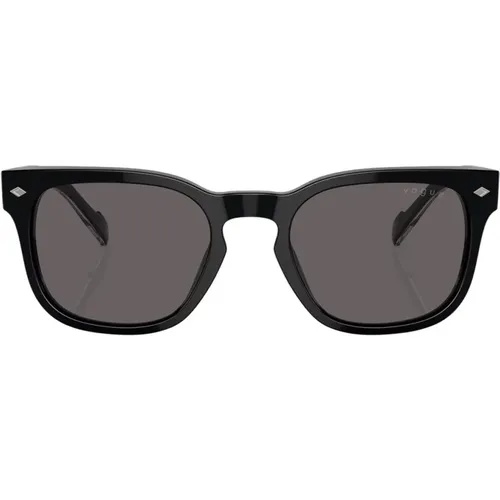Klassische Schwarze Sonnenbrille - Vogue - Modalova