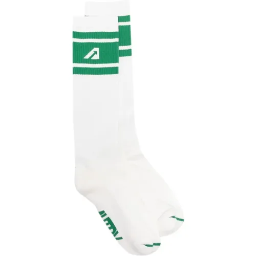 Gerippte Jacquard Unisex Socken , unisex, Größe: M - Autry - Modalova