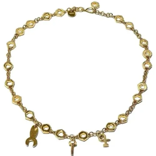 Pre-owned Metal necklaces , female, Sizes: ONE SIZE - Prada Vintage - Modalova