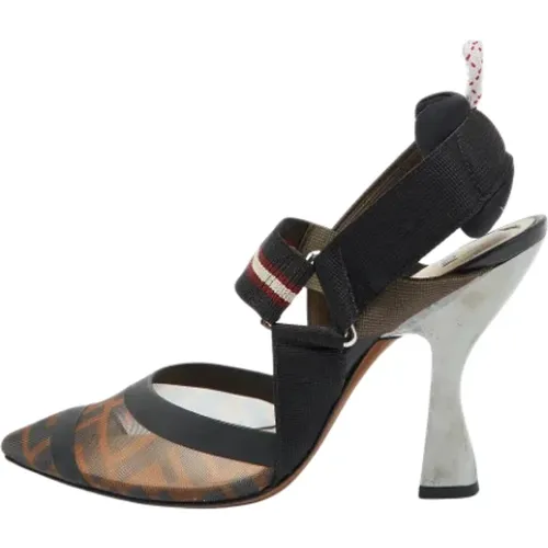 Pre-owned Canvas heels , female, Sizes: 3 UK - Fendi Vintage - Modalova