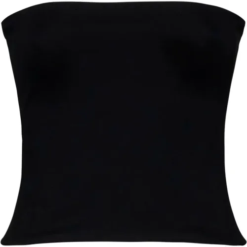 Schwarzes Top mit Opaque Tube , Damen, Größe: S - Wardrobe.nyc - Modalova