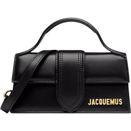 Elegante Schwarze Lederhandtasche - Jacquemus - Modalova