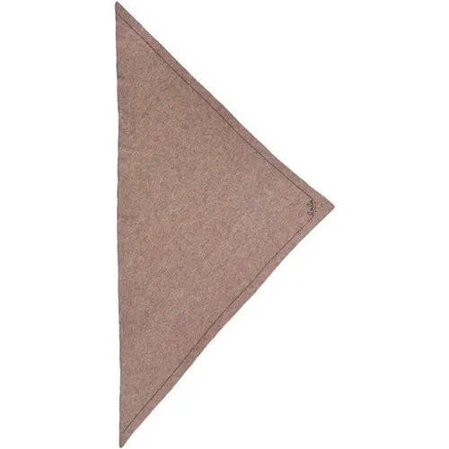 Kaschmir Dreieckiges Solides Logo Schal , Damen, Größe: ONE Size - Lala Berlin - Modalova