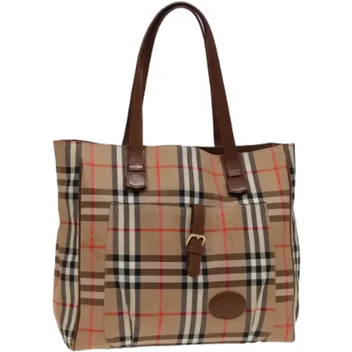 Pre-owned Canvas totes , female, Sizes: ONE SIZE - Burberry Vintage - Modalova